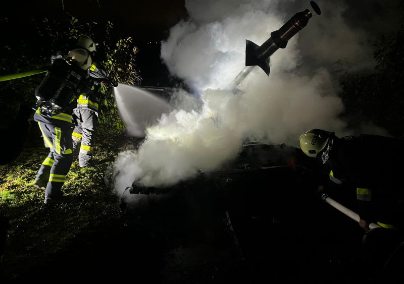 Hüttenbrand in Enzersfeld
