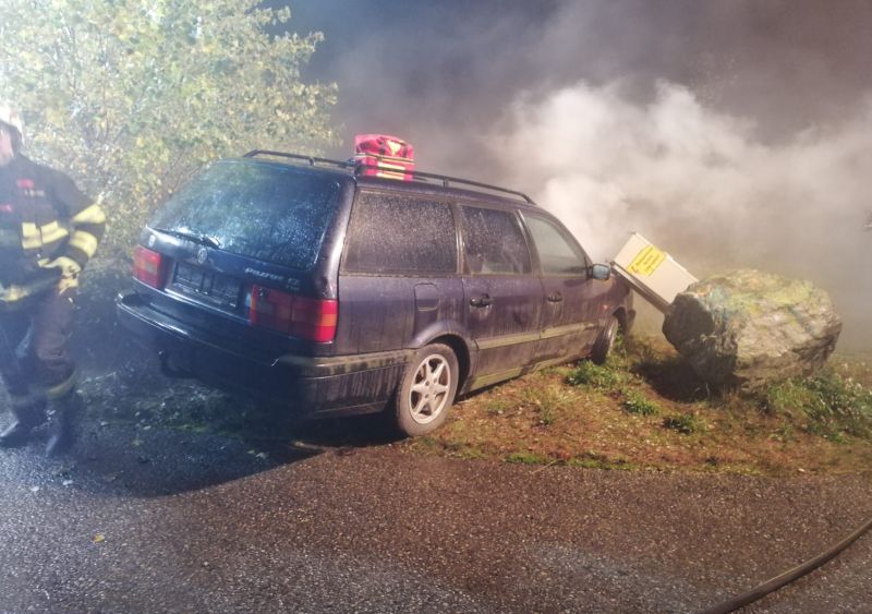 Übungsannahme: Verkehrsunfall mit eingeklemmter Person